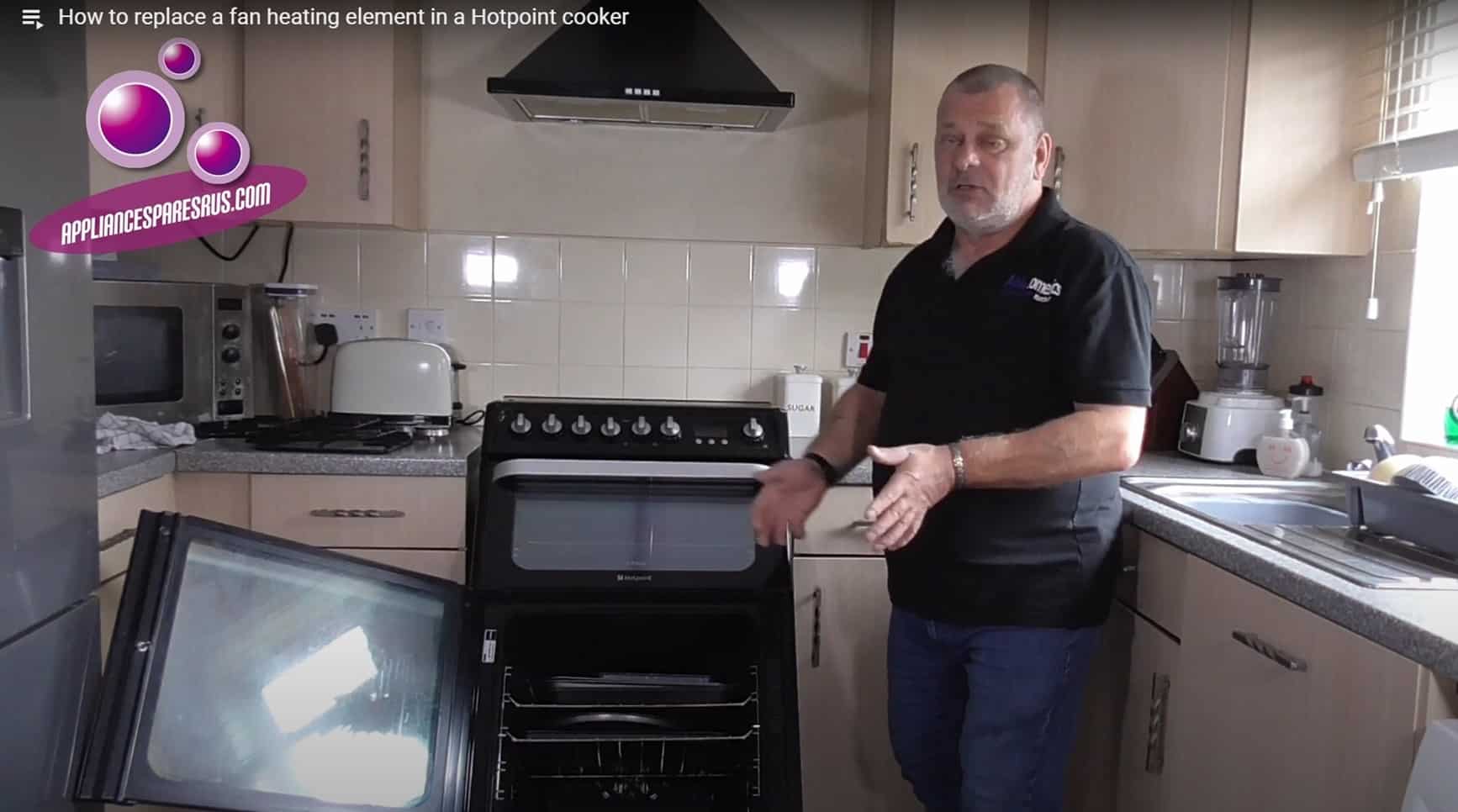replace a Hotpoint fan heating element