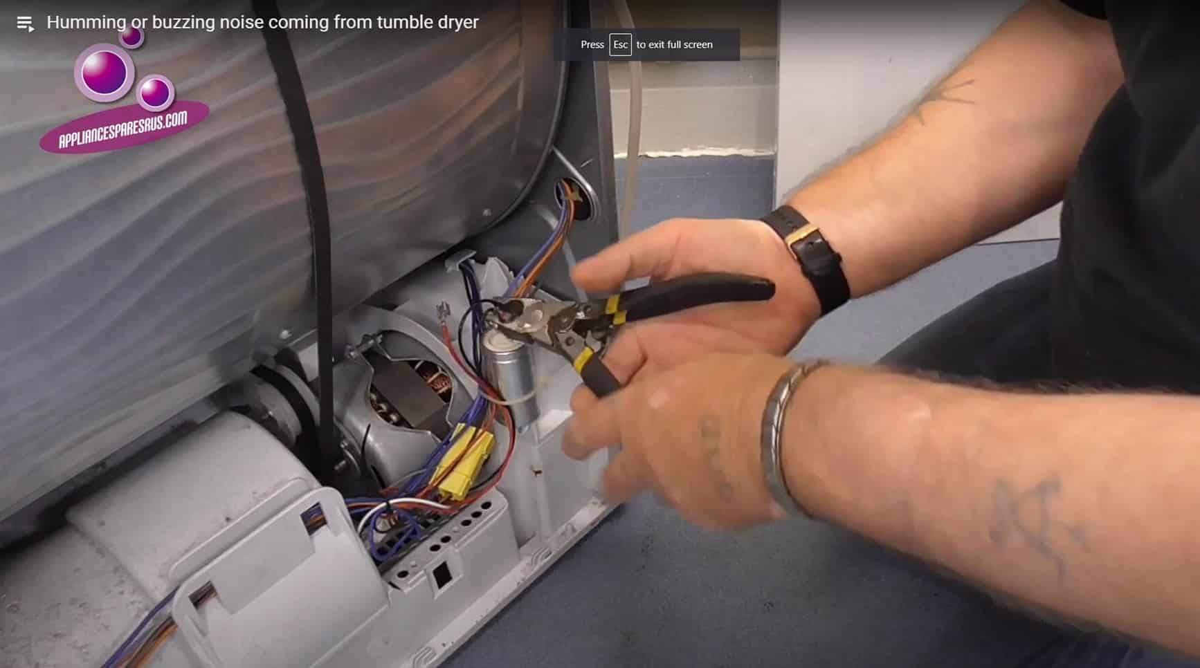 Humming noise from dryer